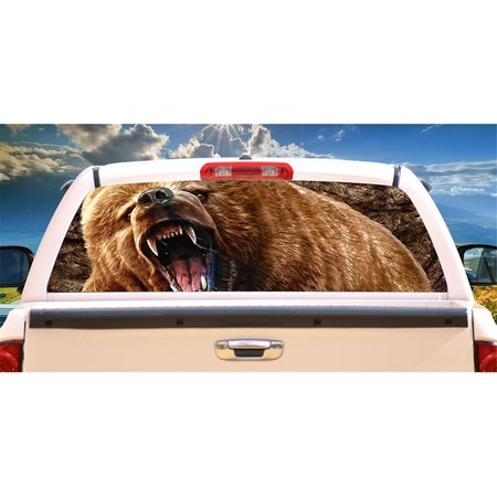 AMISTAD Grizzly Rear Window Graphic Decal AM2679525